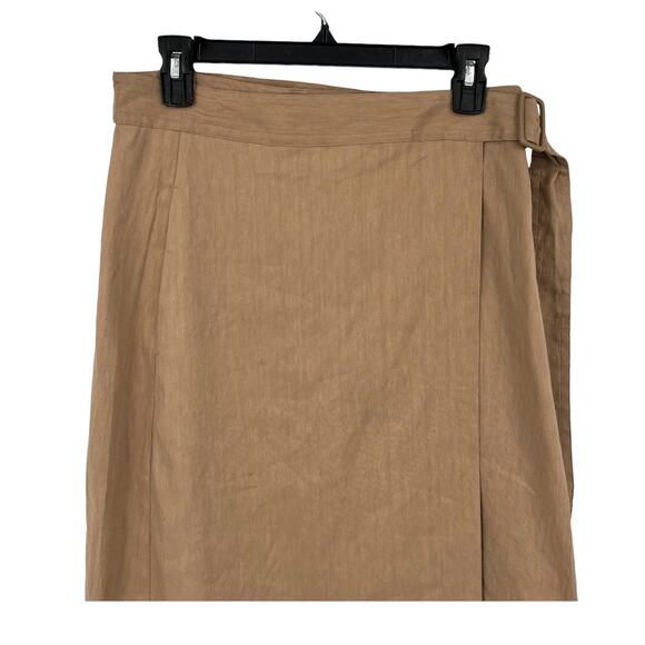 Vince skirt Buckle Wrap tan size 2 - Picture 3 of 7